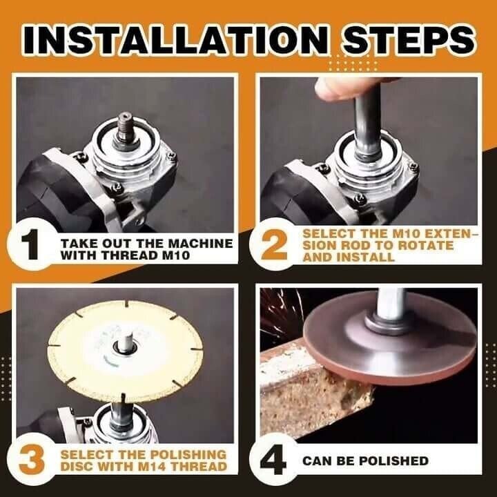 (OFF 50%) Angle Grinder Extension Connecting Rod🔥